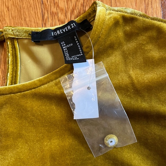 NWT Forever 21 Jewel Velvet Tone Dress Sz small - Picture 5 of 9